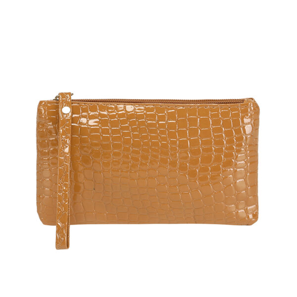 Clutch Bag, Trendy Square Handbag Faux Leather Coin Purse - Image 11