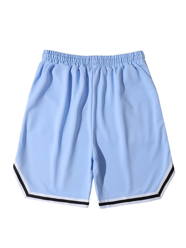 Men's Print Basketball Shorts, Casual Slightly Stretch Drawstring Shorts - Image 5