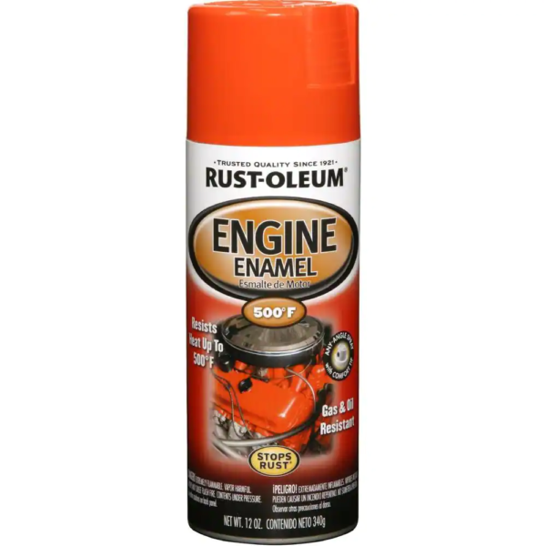 12 Oz. Gloss Chevy Orange Engine Enamel Spray Paint (6-Pack)