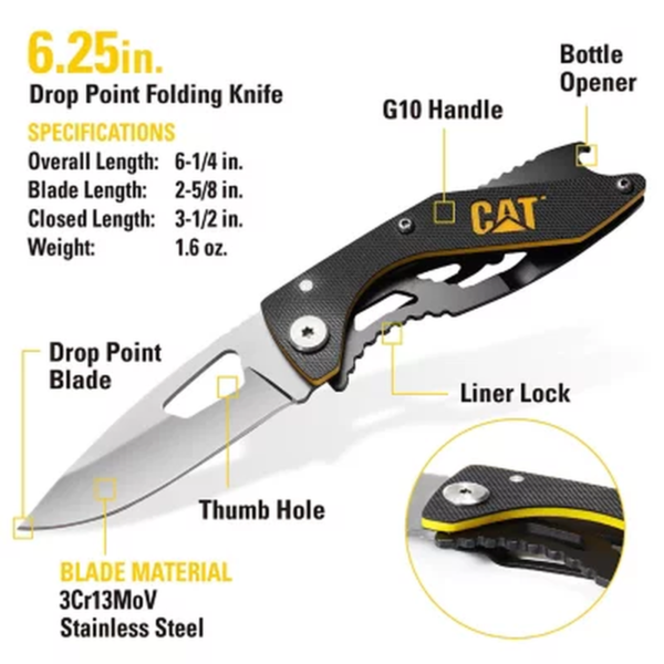 CAT® 3 Piece 13-In-1 Multi-Tool and Pocket Knives Gift Box Set - Image 4