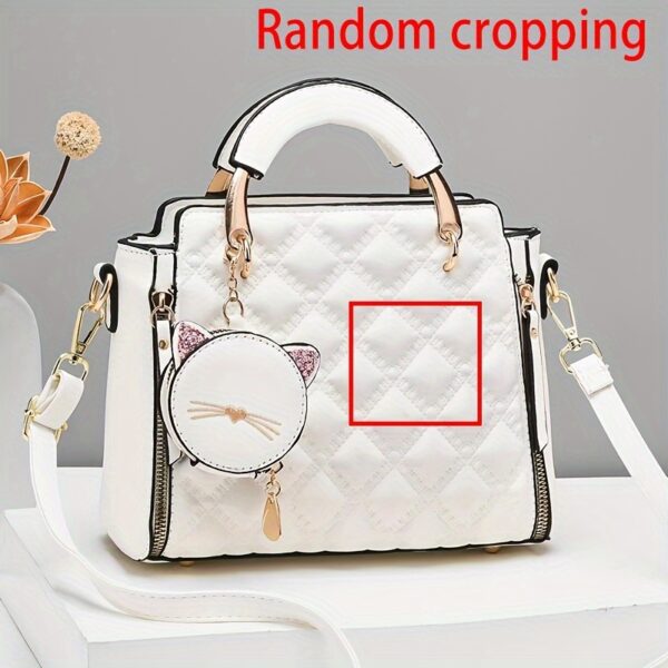 Cat Design Handbags, Trendy PU Leather, Women's Shoulder Bag - Image 17