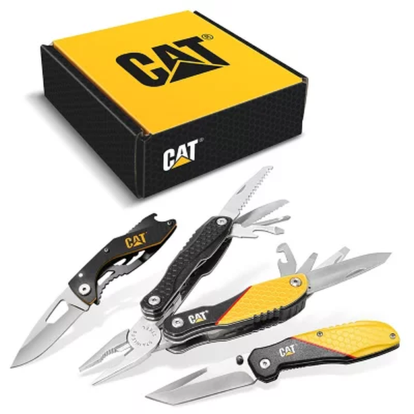 CAT® 3 Piece 13-In-1 Multi-Tool and Pocket Knives Gift Box Set