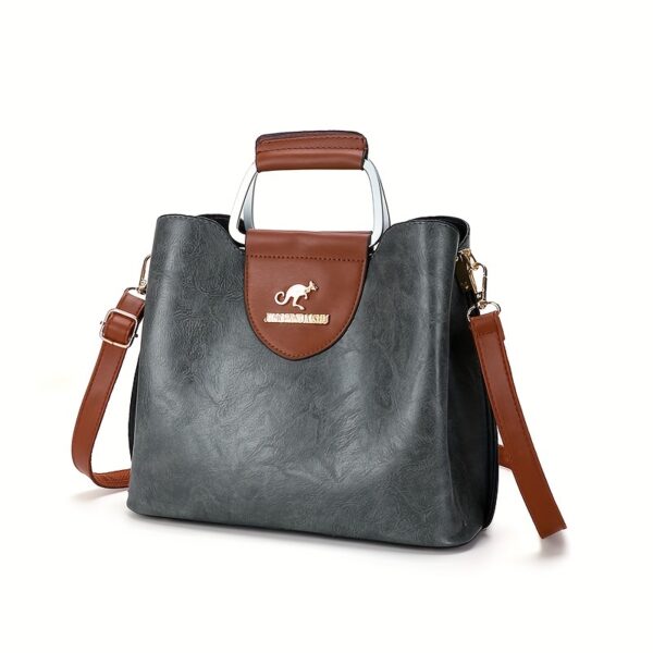 Retro-Style PU Leather Crossbody Bag for Women - Image 15