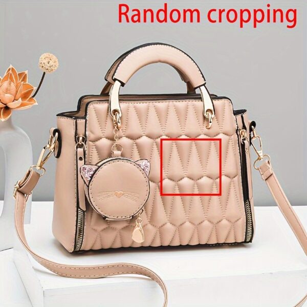 Cat Design Handbags, Trendy PU Leather, Women's Shoulder Bag - Image 18