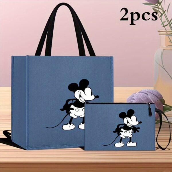 2-Piece Cartoon Print Ladies Bag Set - Image 3