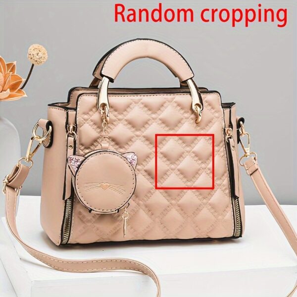 Cat Design Handbags, Trendy PU Leather, Women's Shoulder Bag - Image 19