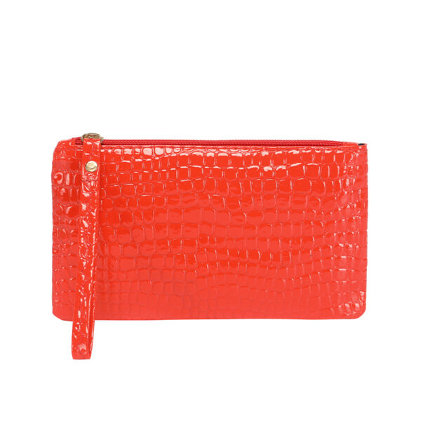 Clutch Bag, Trendy Square Handbag Faux Leather Coin Purse - Image 8