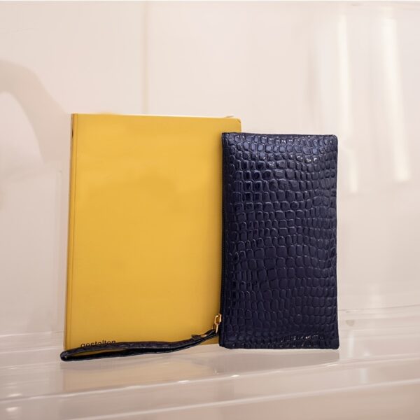 Clutch Bag, Trendy Square Handbag Faux Leather Coin Purse - Image 9