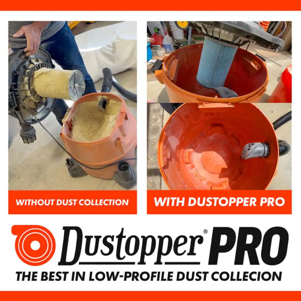 PRO High Efficiency Cyclonic Dust Separator, 12 In. Dia with 2.5 In. Hose, 36 In. L with 2 High-Flow Sweep Elbows - Image 4